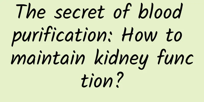 The secret of blood purification: How to maintain kidney function?
