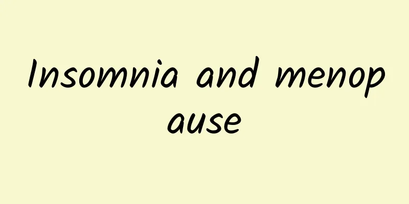 Insomnia and menopause