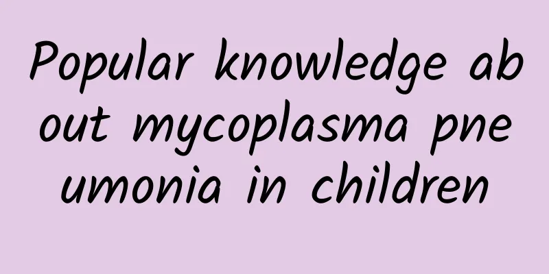 Popular knowledge about mycoplasma pneumonia in children