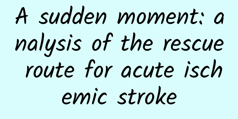 A sudden moment: analysis of the rescue route for acute ischemic stroke