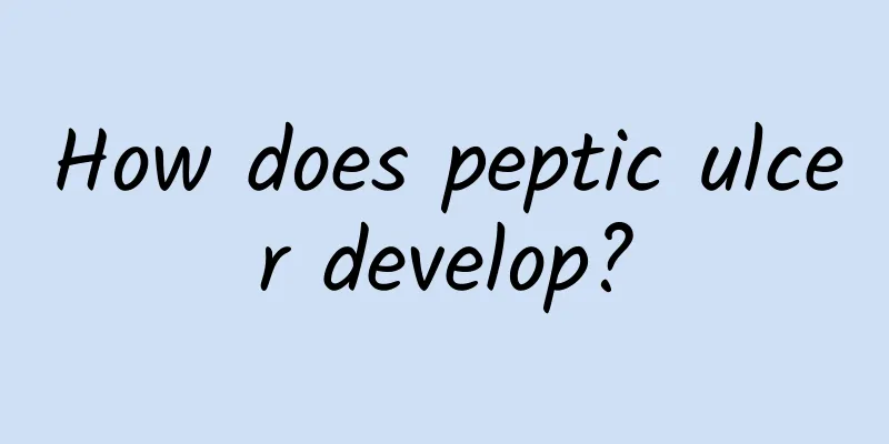 How does peptic ulcer develop?