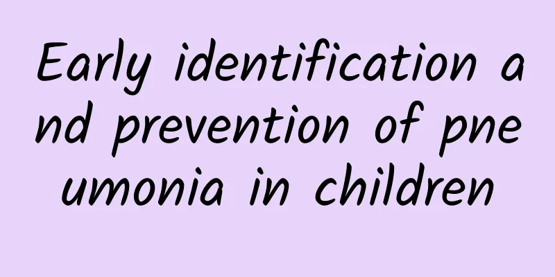 Early identification and prevention of pneumonia in children