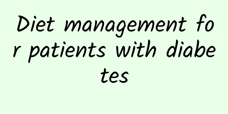 Diet management for patients with diabetes
