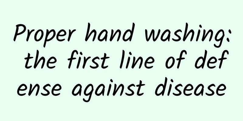 Proper hand washing: the first line of defense against disease