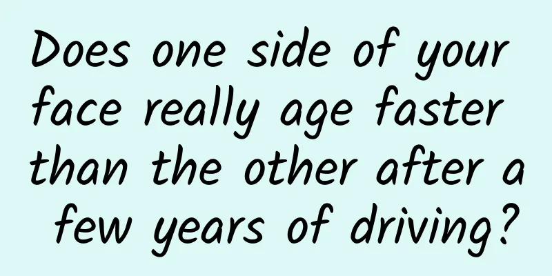 Does one side of your face really age faster than the other after a few years of driving?