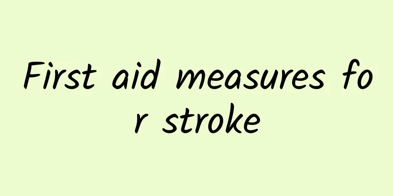 First aid measures for stroke