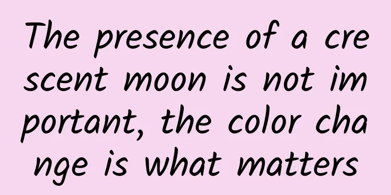 The presence of a crescent moon is not important, the color change is what matters
