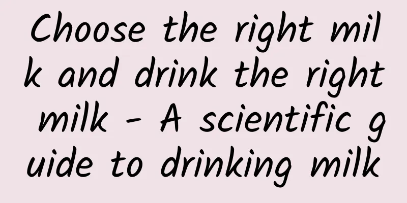 Choose the right milk and drink the right milk - A scientific guide to drinking milk