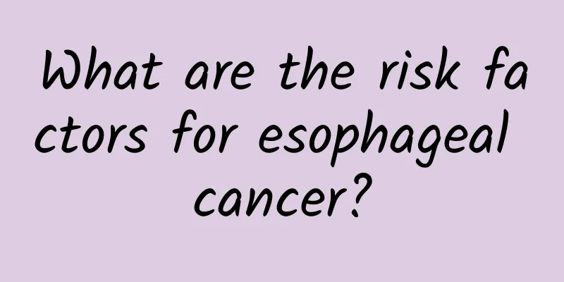 What are the risk factors for esophageal cancer?