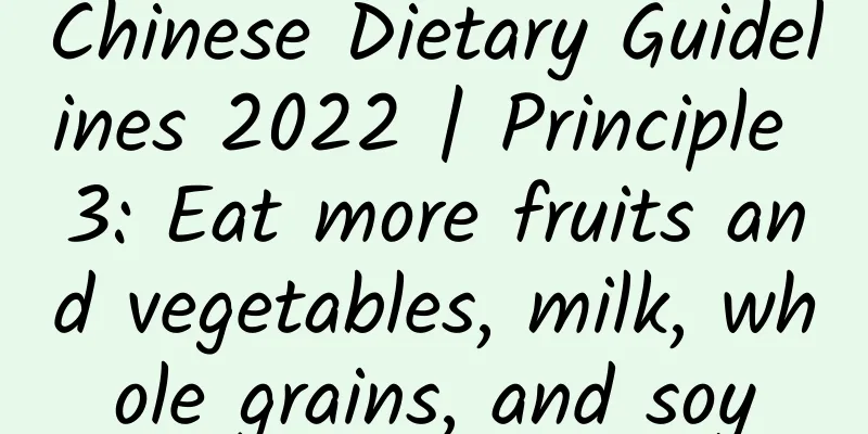 Chinese Dietary Guidelines 2022 | Principle 3: Eat more fruits and vegetables, milk, whole grains, and soy