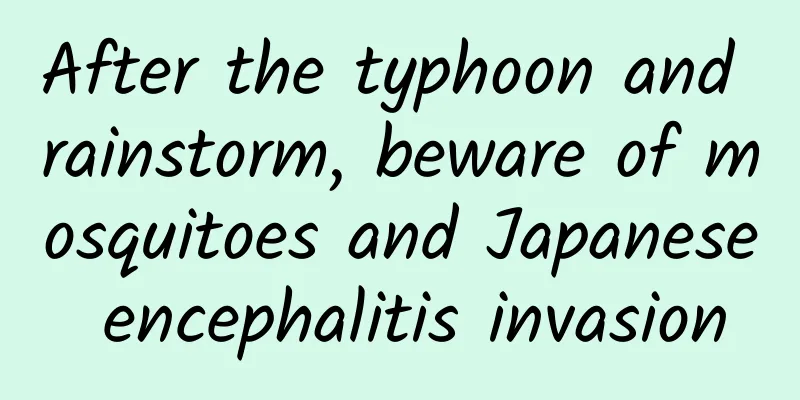 After the typhoon and rainstorm, beware of mosquitoes and Japanese encephalitis invasion