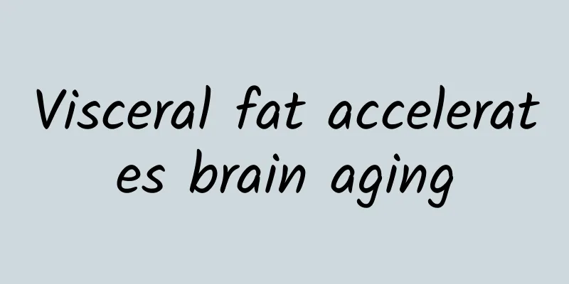 Visceral fat accelerates brain aging