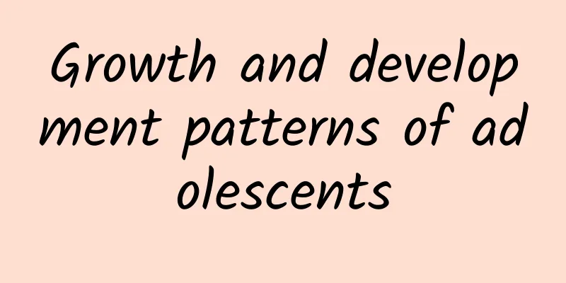 Growth and development patterns of adolescents