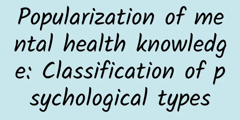 Popularization of mental health knowledge: Classification of psychological types
