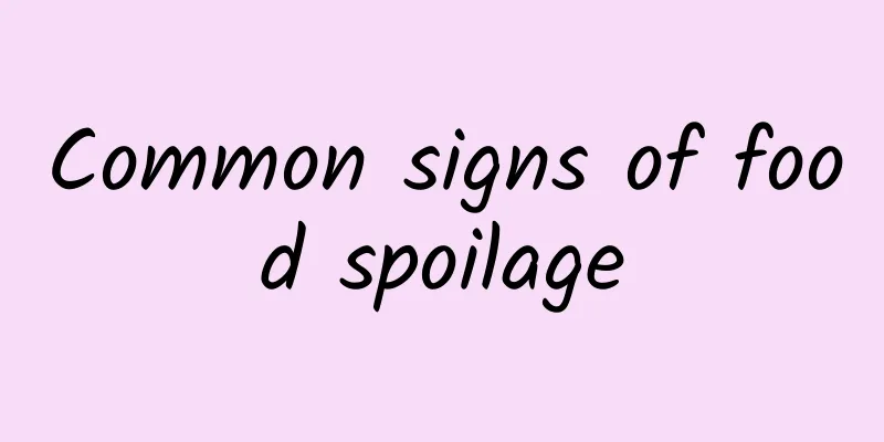 Common signs of food spoilage