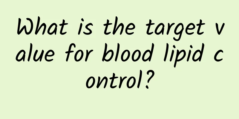 What is the target value for blood lipid control?