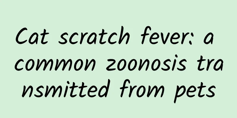 Cat scratch fever: a common zoonosis transmitted from pets