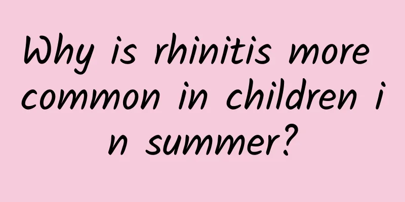 Why is rhinitis more common in children in summer?