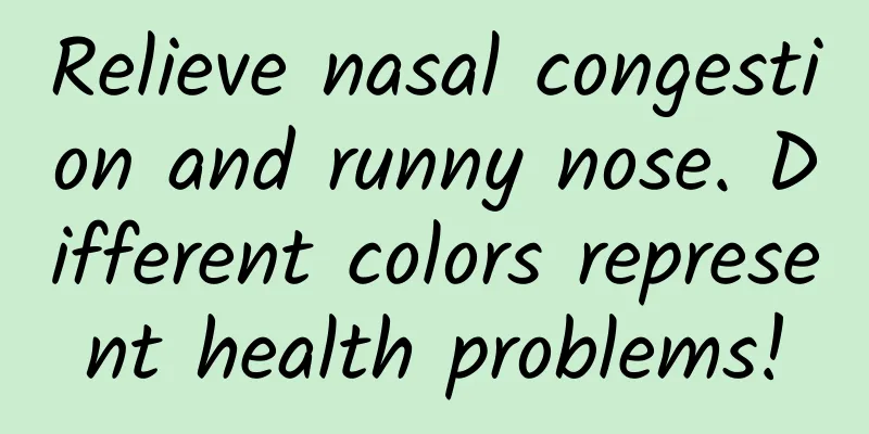 Relieve nasal congestion and runny nose. Different colors represent health problems!