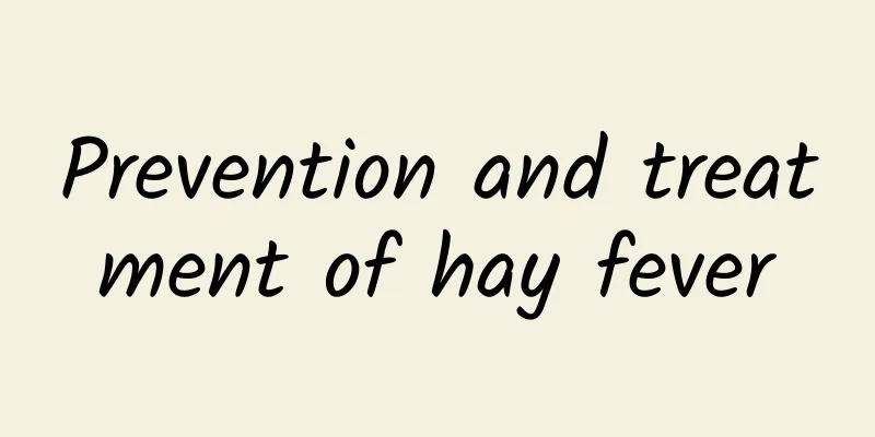 Prevention and treatment of hay fever