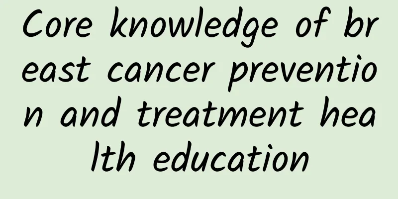 Core knowledge of breast cancer prevention and treatment health education