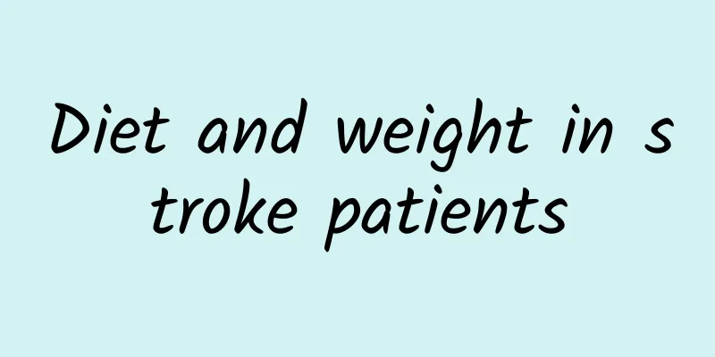 Diet and weight in stroke patients