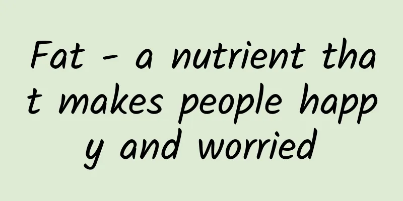 Fat - a nutrient that makes people happy and worried