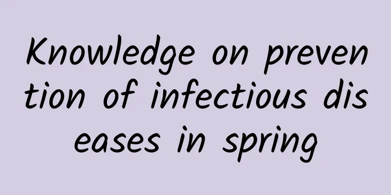 Knowledge on prevention of infectious diseases in spring