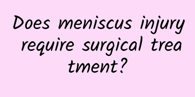 Does meniscus injury require surgical treatment?