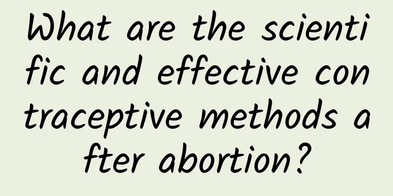 What are the scientific and effective contraceptive methods after abortion?