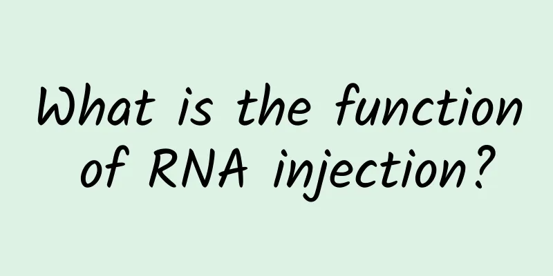What is the function of RNA injection?