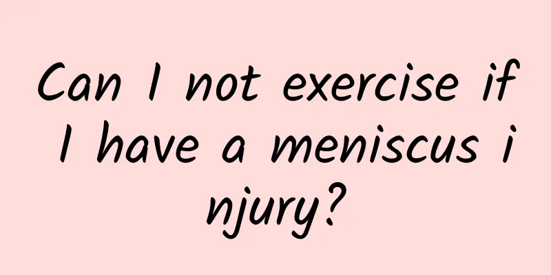 Can I not exercise if I have a meniscus injury?