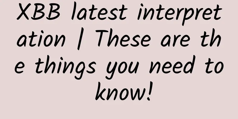XBB latest interpretation | These are the things you need to know!