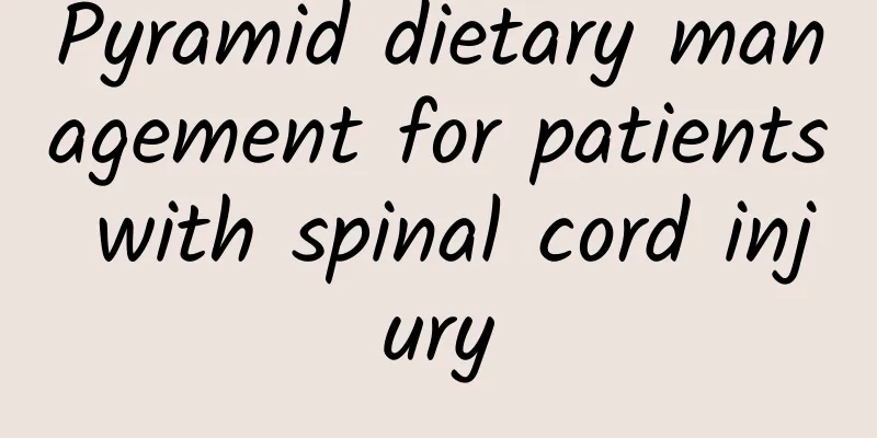 Pyramid dietary management for patients with spinal cord injury