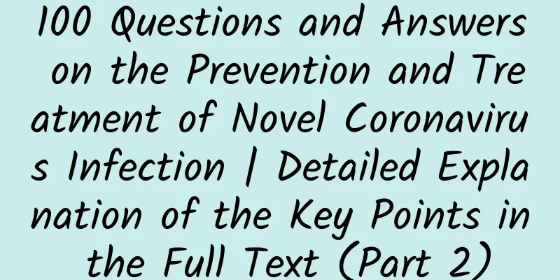 100 Questions and Answers on the Prevention and Treatment of Novel Coronavirus Infection | Detailed Explanation of the Key Points in the Full Text (Part 2)
