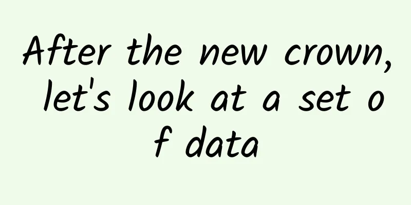 After the new crown, let's look at a set of data