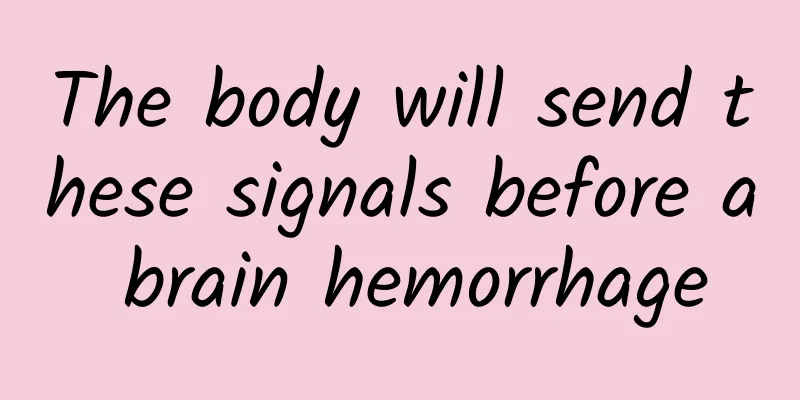 The body will send these signals before a brain hemorrhage