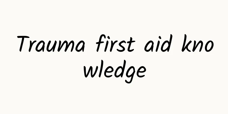 Trauma first aid knowledge