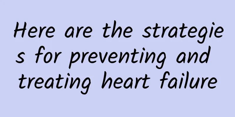 Here are the strategies for preventing and treating heart failure