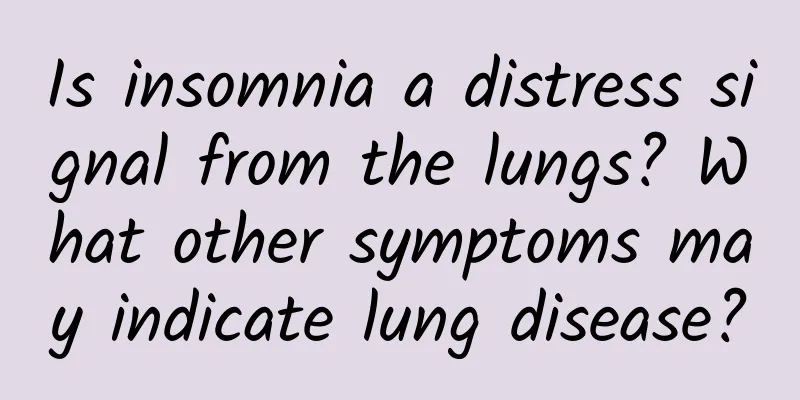 Is insomnia a distress signal from the lungs? What other symptoms may indicate lung disease?