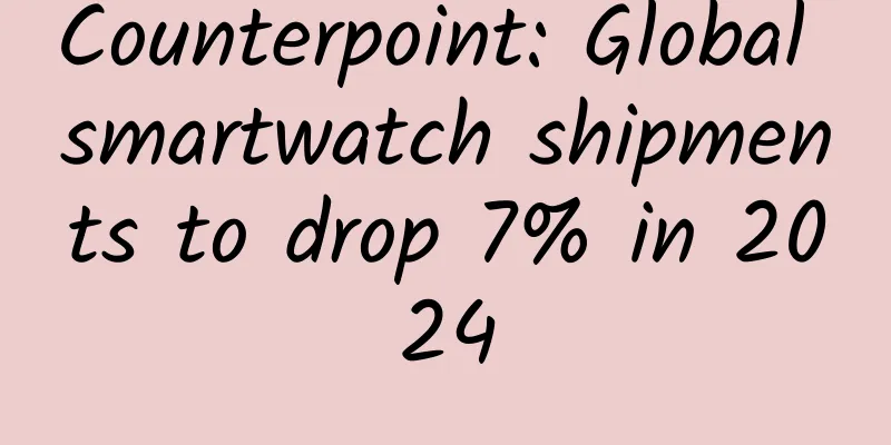 Counterpoint: Global smartwatch shipments to drop 7% in 2024