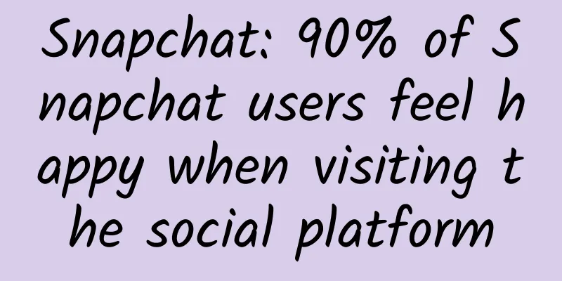Snapchat: 90% of Snapchat users feel happy when visiting the social platform