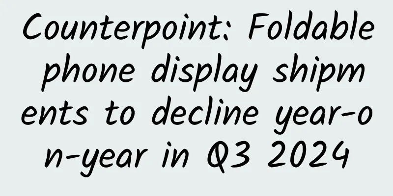 Counterpoint: Foldable phone display shipments to decline year-on-year in Q3 2024