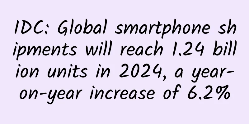 IDC: Global smartphone shipments will reach 1.24 billion units in 2024, a year-on-year increase of 6.2%