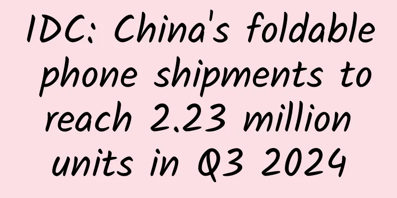 IDC: China's foldable phone shipments to reach 2.23 million units in Q3 2024
