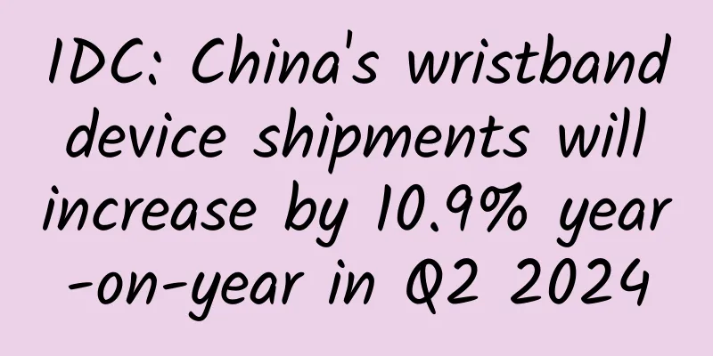 IDC: China's wristband device shipments will increase by 10.9% year-on-year in Q2 2024