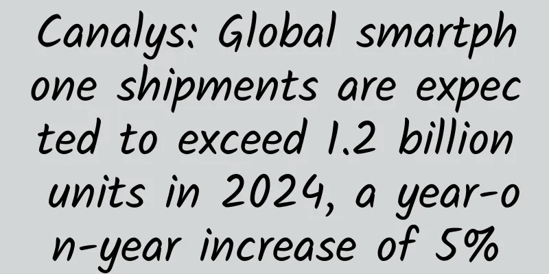 Canalys: Global smartphone shipments are expected to exceed 1.2 billion units in 2024, a year-on-year increase of 5%