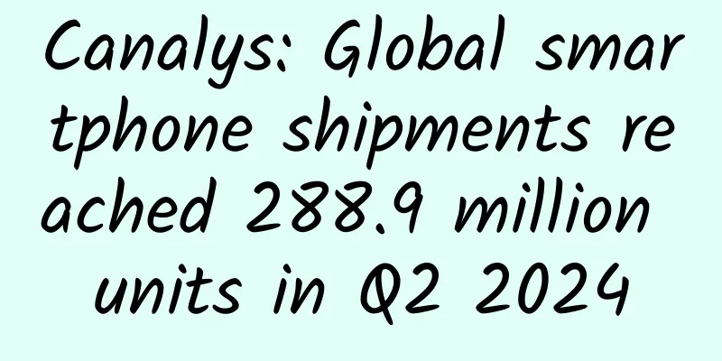Canalys: Global smartphone shipments reached 288.9 million units in Q2 2024