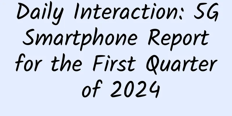 Daily Interaction: 5G Smartphone Report for the First Quarter of 2024