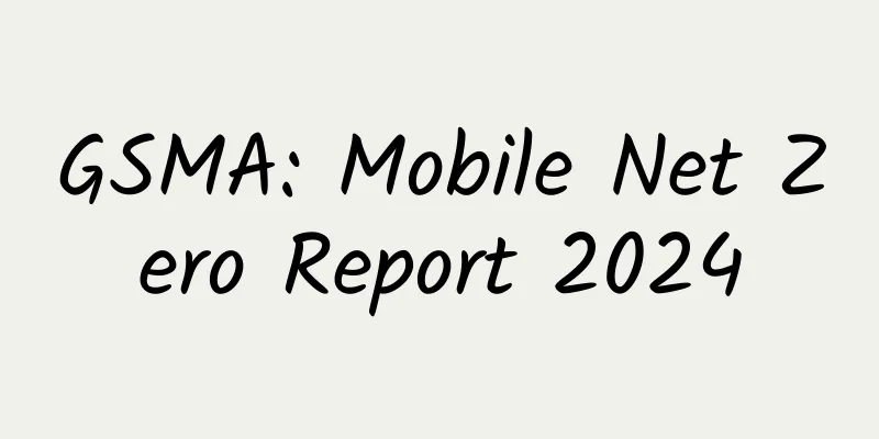GSMA: Mobile Net Zero Report 2024